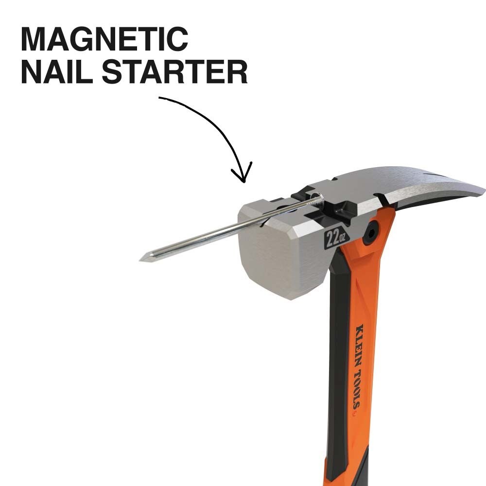 Klein H81022 Milled Face Vibration-Reducing Hammer for Precise Nail Driving - 5