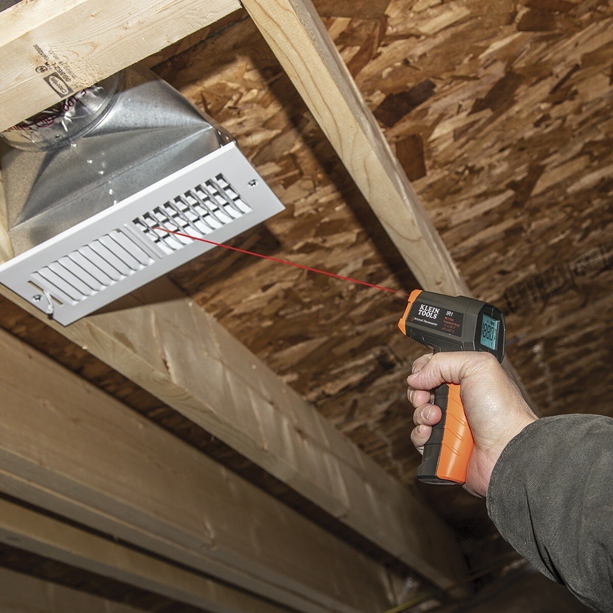 Klein IR1KIT Infrared Thermometer with GFCI Receptacle Tester Kit (1 Kit) - 9