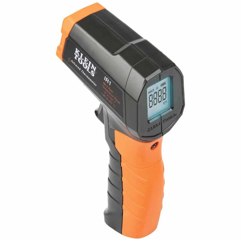 Klein IR1 Infrared Digital Thermometer with Targeting Laser, 10:1