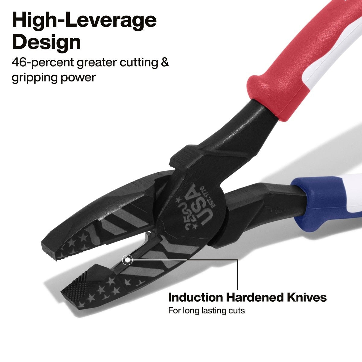 Klein J20009NE250 250th Edition Journeyman Lineman's Side Cutting Pliers 9" - 2