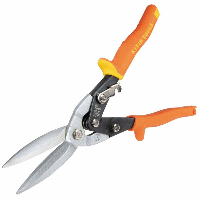 Klein 1302S Long Cut Aviation Snips, Straight