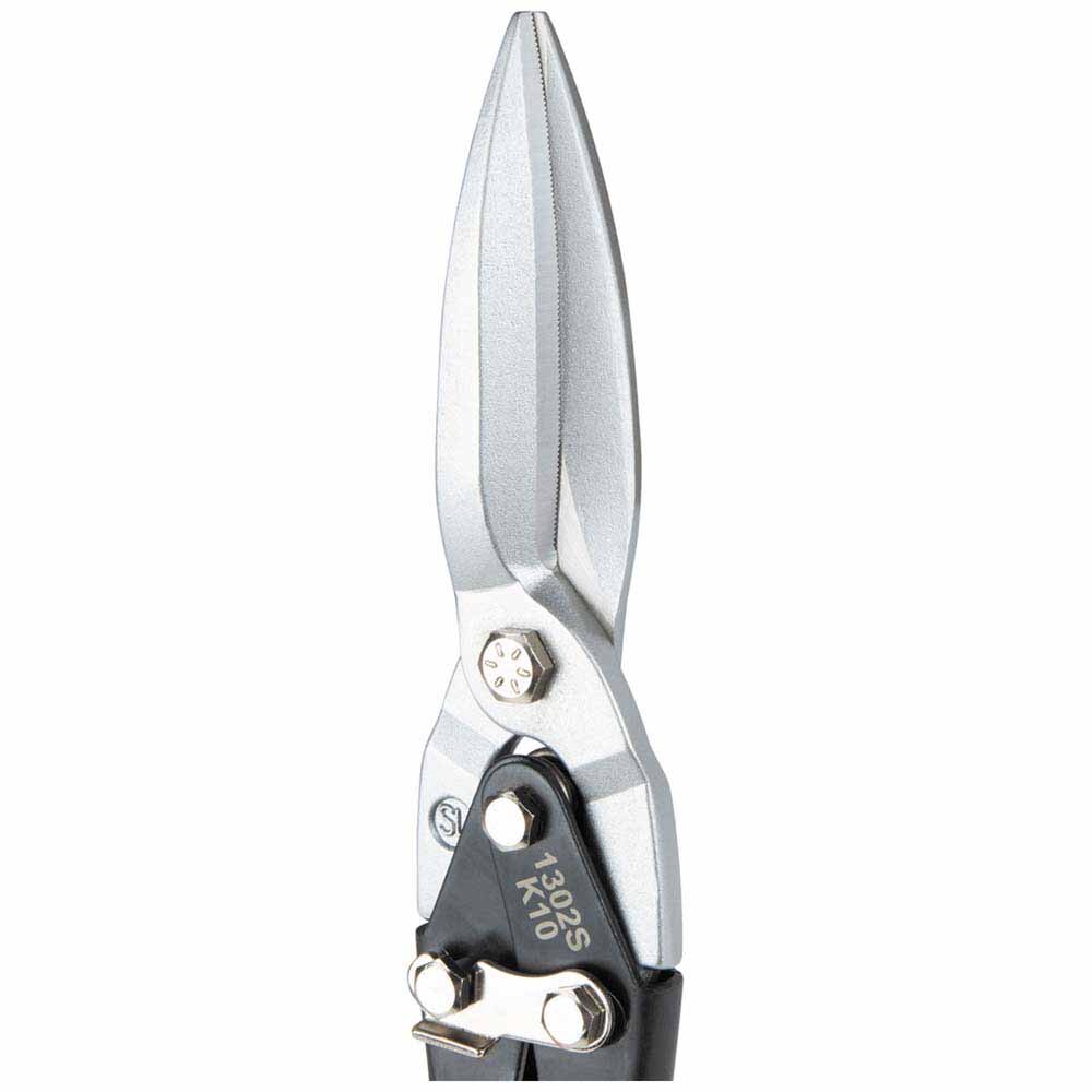 Klein 1302S Long Cut Aviation Snips, Straight - 2