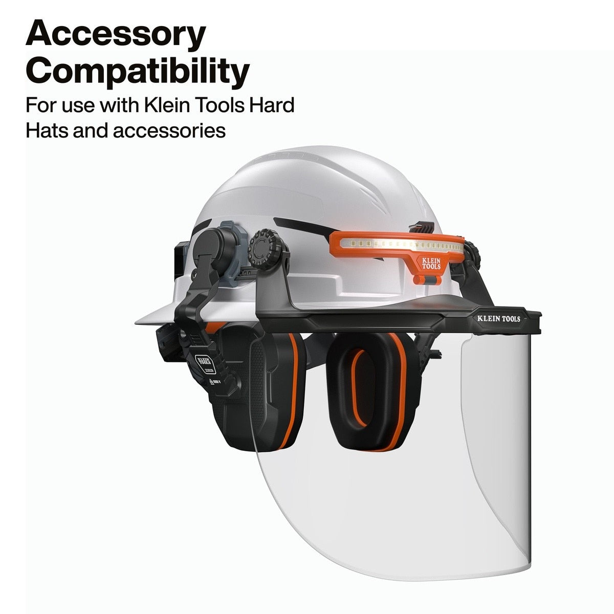 Klein Tools 22029 Slim Non-Conductive Hard Hat Earmuffs with 27 dB NRR - 8