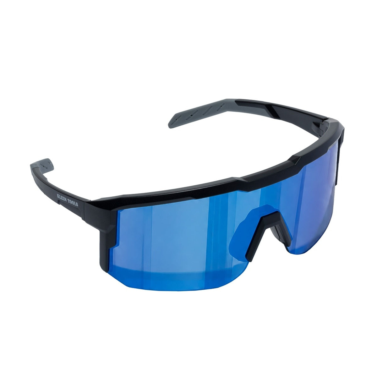 Klein 22102 Mirrored Blade Safety Glasses with Blue Mirror Anti Fog Scratch Resistant Lens