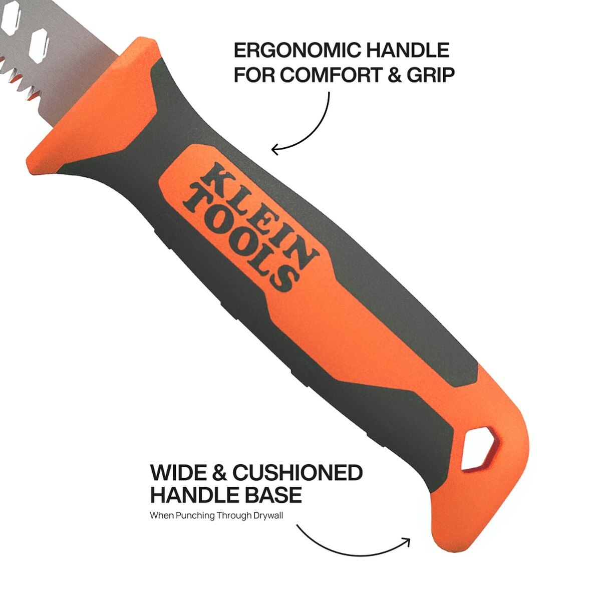 Klein Tools 31711 Fixed Blade Rasping Jab Saw with Protective Sheath - 4