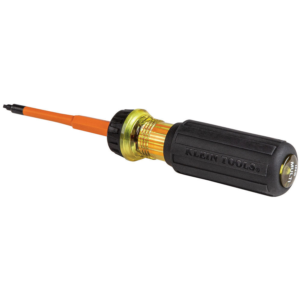 Klein 32287 2-in-1 Insulated Flip-Blade Screwdriver, #1/#2 Square - 2