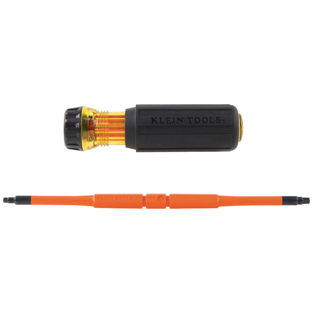 Klein 32287 2-in-1 Insulated Flip-Blade Screwdriver, #1/#2 Square - 3