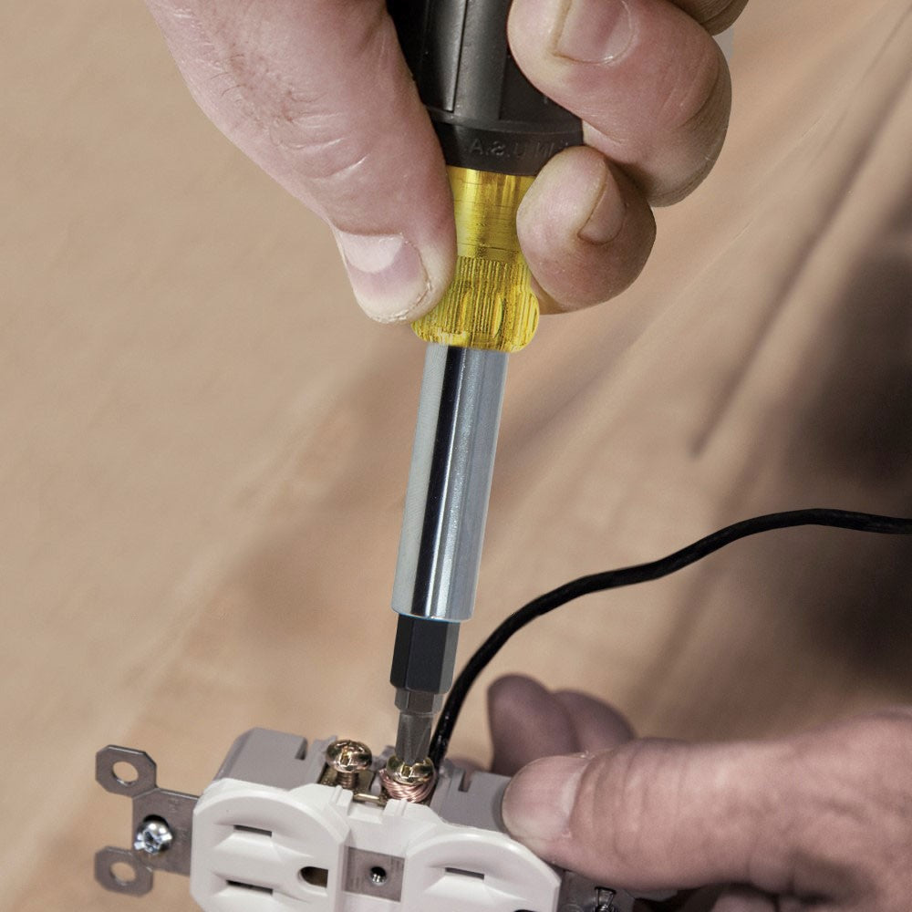 Klein Tools 32557 10-in-1 Heavy Duty Multi-Bit Screwdriver / Nut Driver - 7