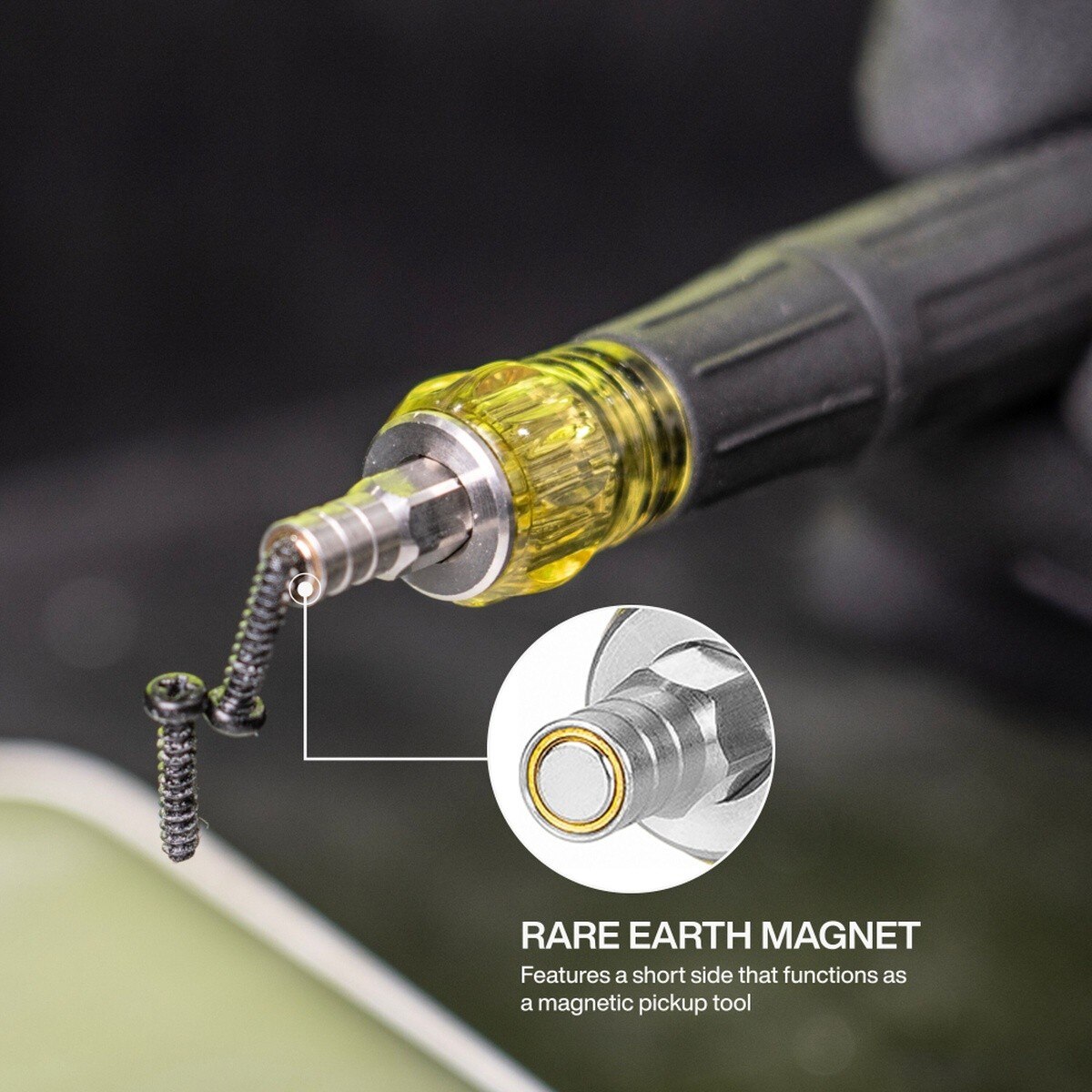 Klein Tools 32600P 13-in-1 All-Purpose Pocket Precision Screwdriver with Spin Cap and Cushion-Grip Handle (1 Pack) - 4