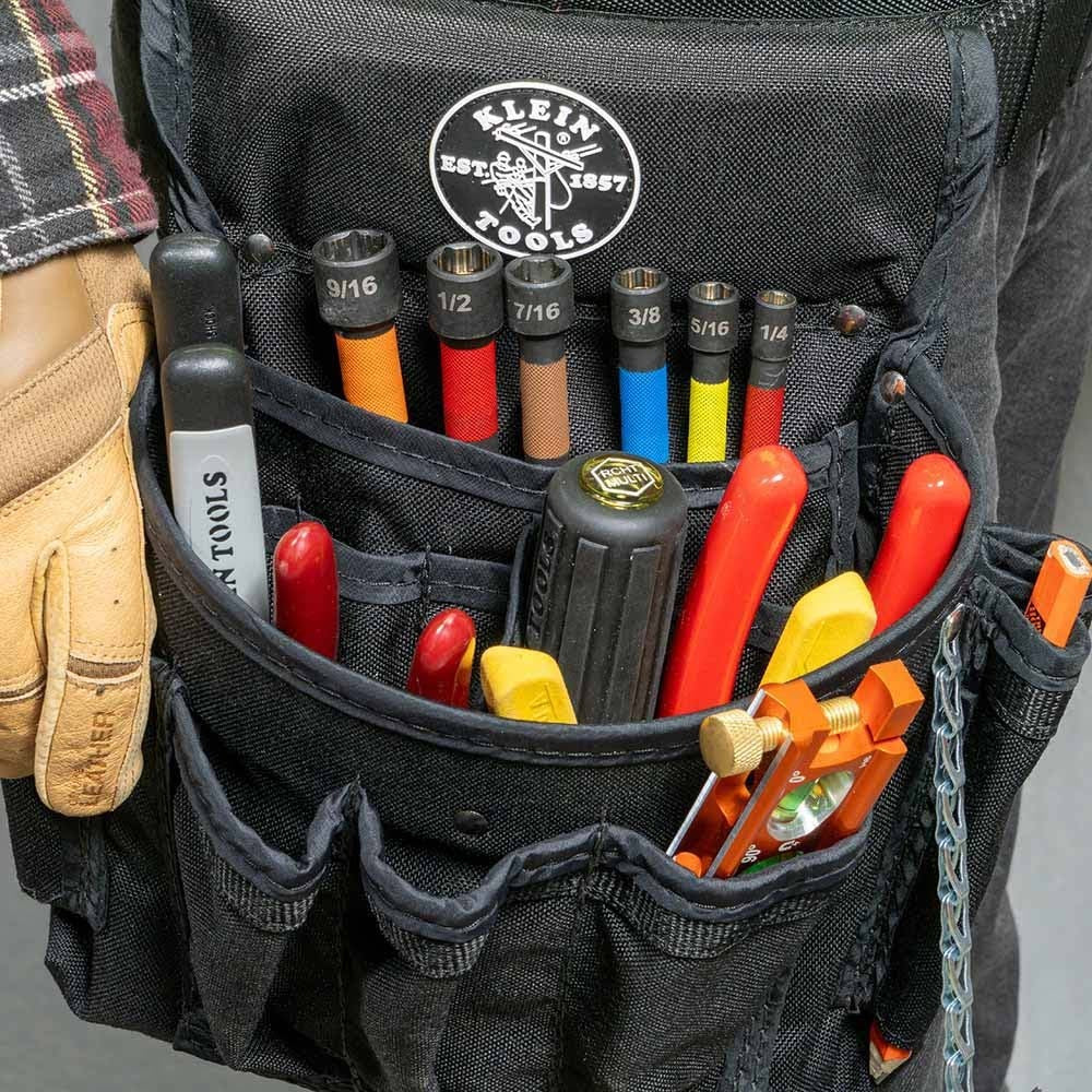 Klein 32930 Magnetic Color-Coded Power Nut Setters, 6-Piece Set - 6