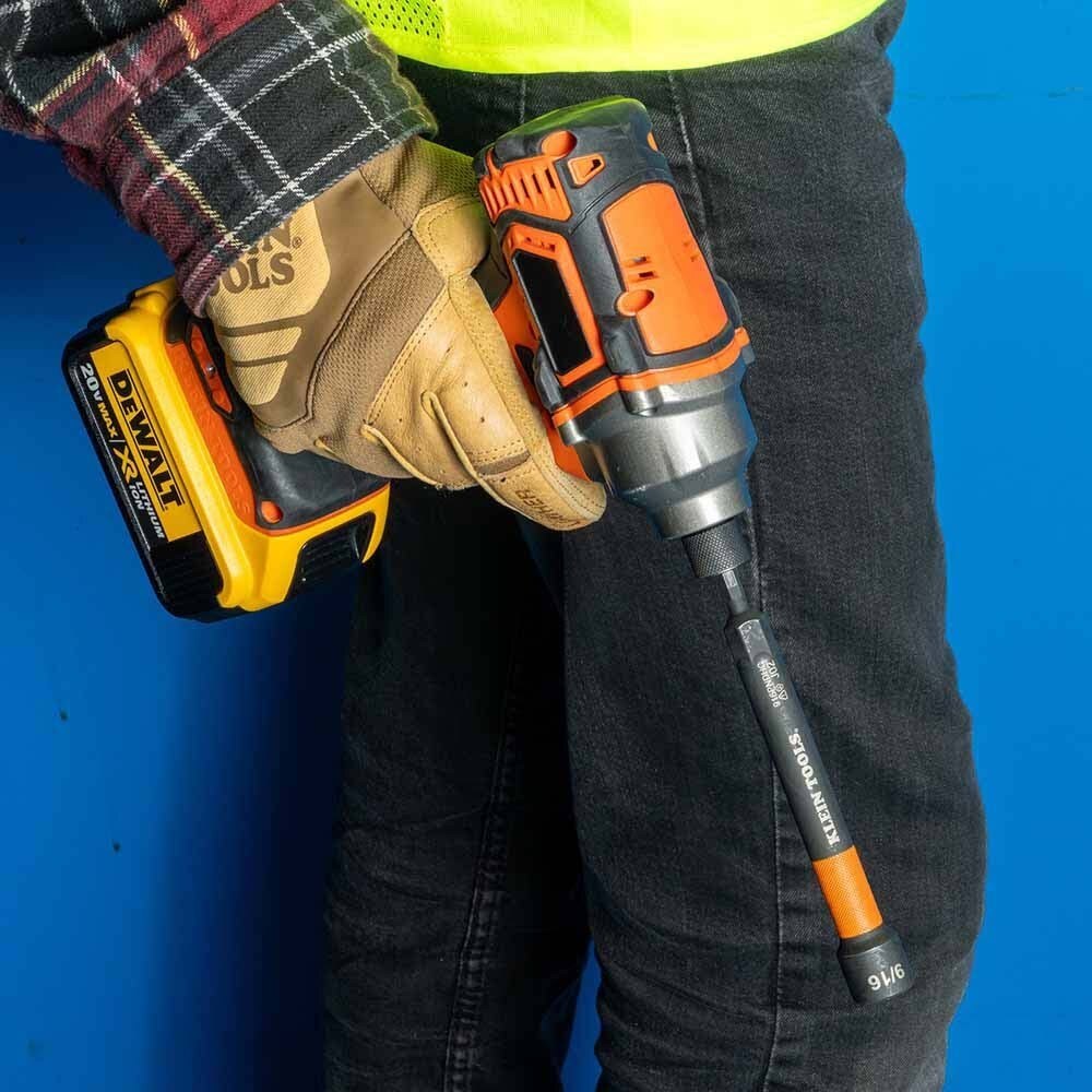 Klein 32930 Magnetic Color-Coded Power Nut Setters, 6-Piece Set - 11