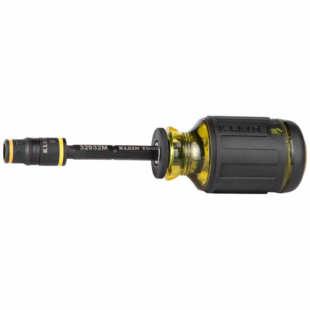 Klein Tools 32932M 4-in-1 Impact Rated Flip Socket Set, Metric - 4