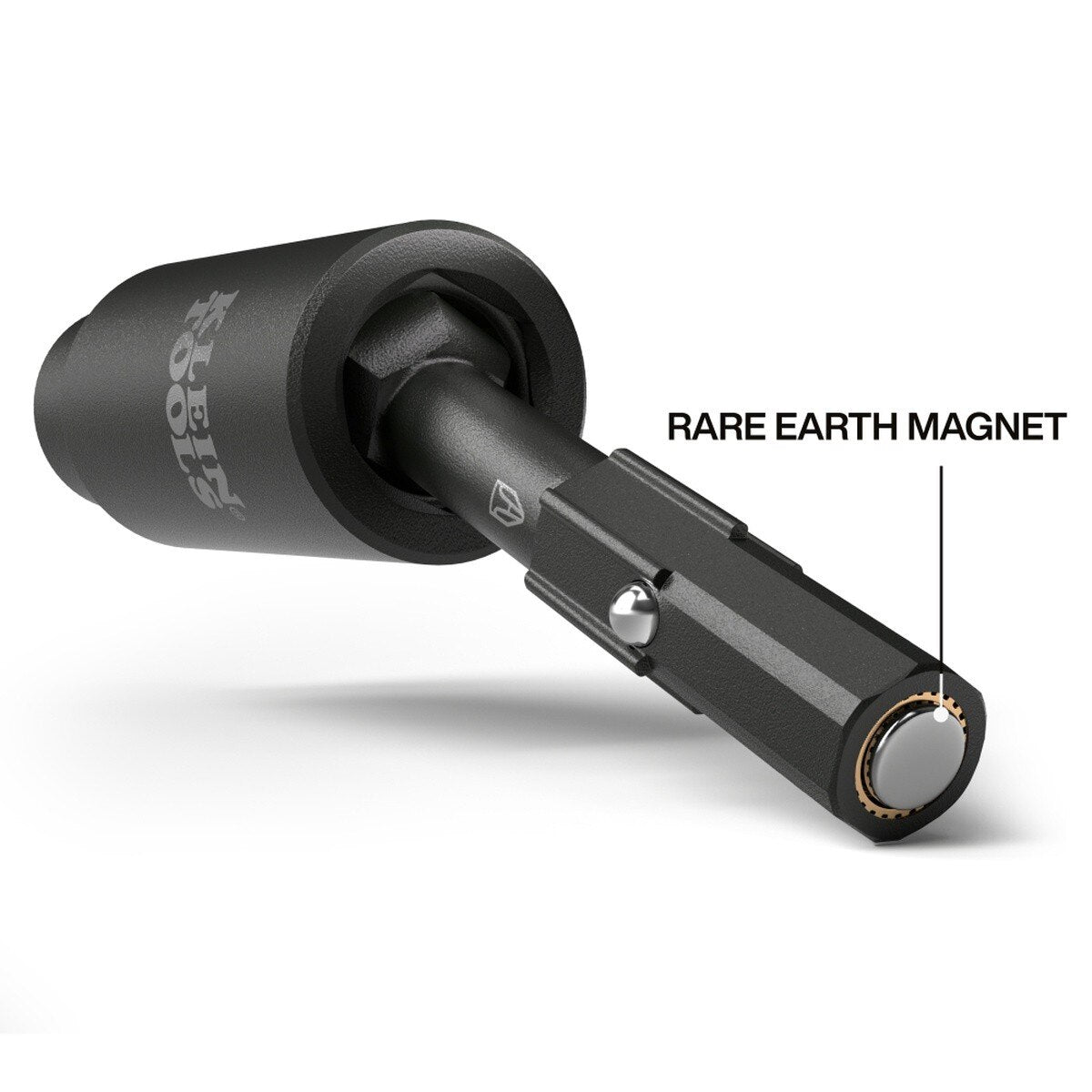 Klein Tools 32980 Impact Flip Socket Swivel Adapter, 25 Degree Swivel, 1/4 in. Hex - 3