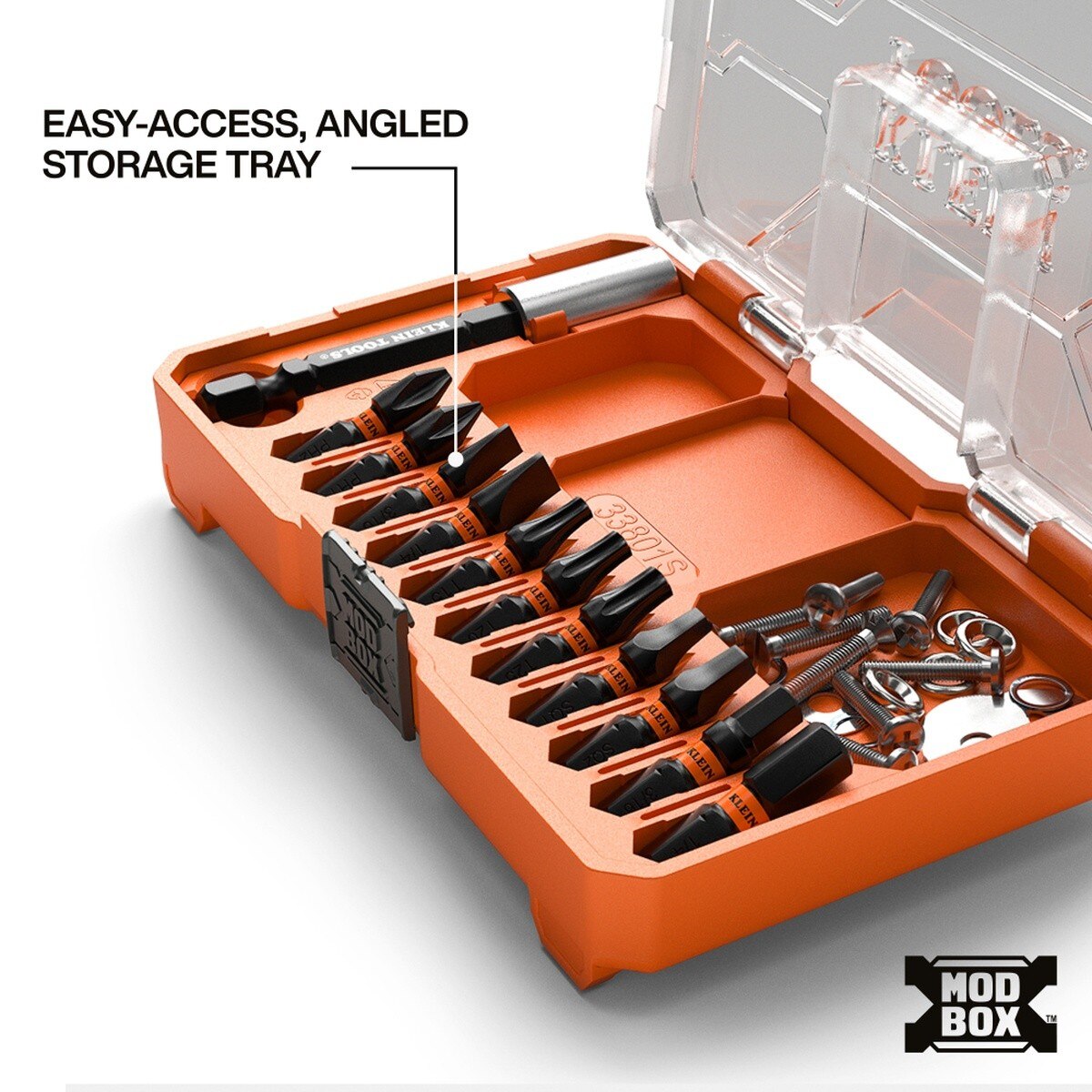 Klein Tools 33801S Slim ProFlex Impact Bit Set with Magnetic Bit Holder and Slim Case (12-Piece) - 4