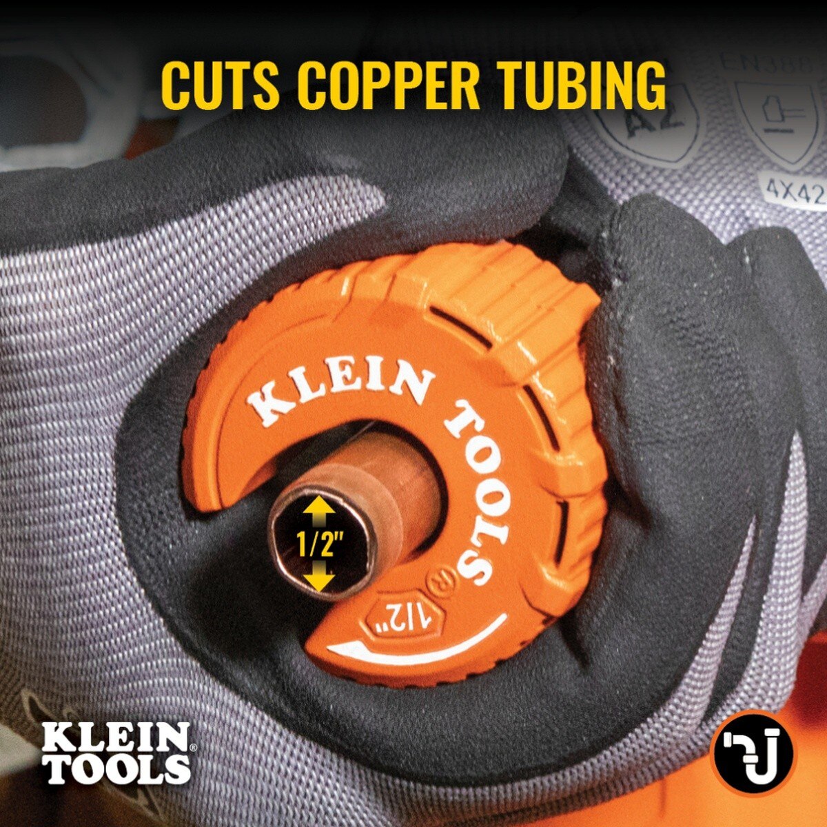 Klein Tools 50055 1/2-Inch C-Style Copper Tubing Cutter for Tight Spaces - 7
