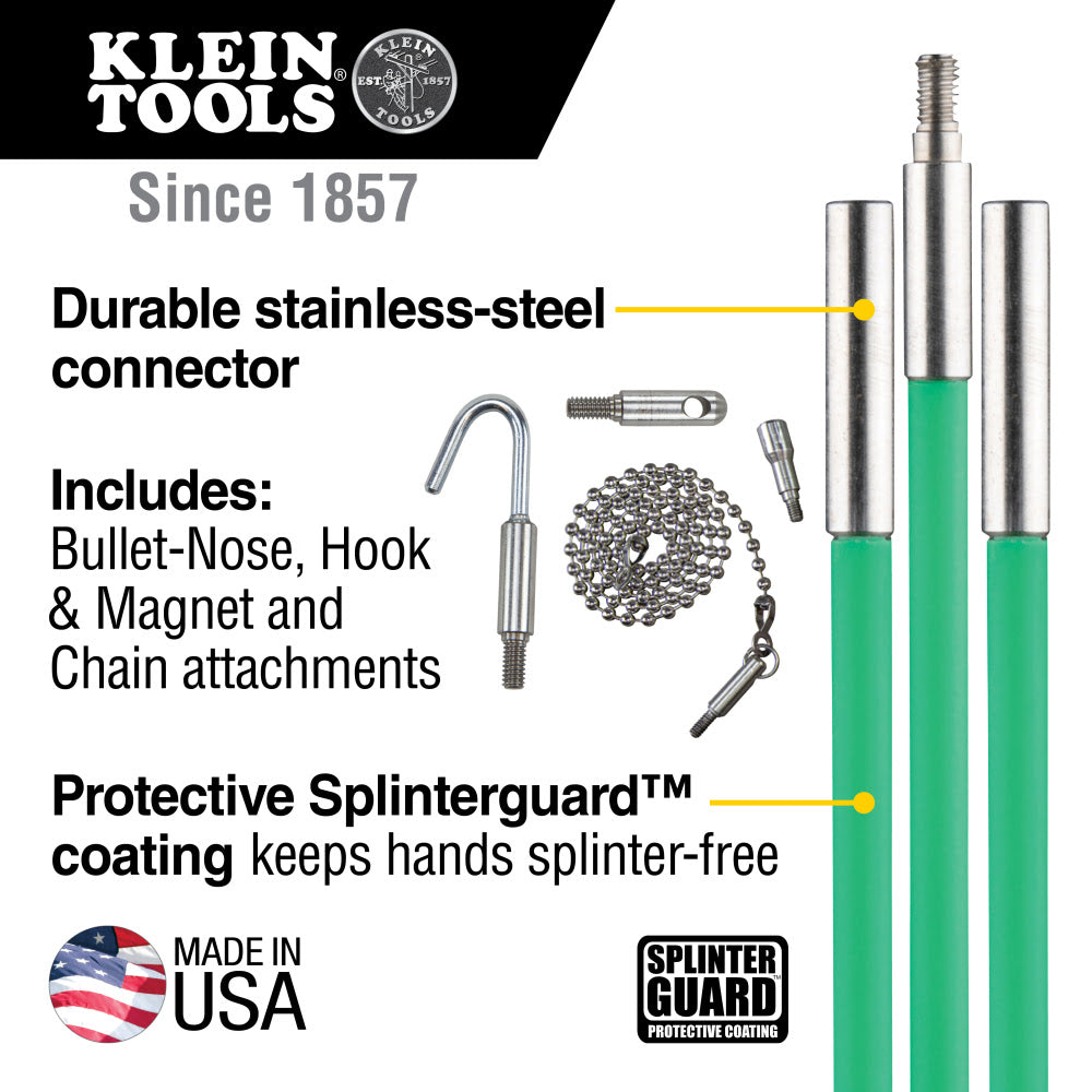 Klein 50254 Multi Flex Glow Rod Set, 25-Foot - 2