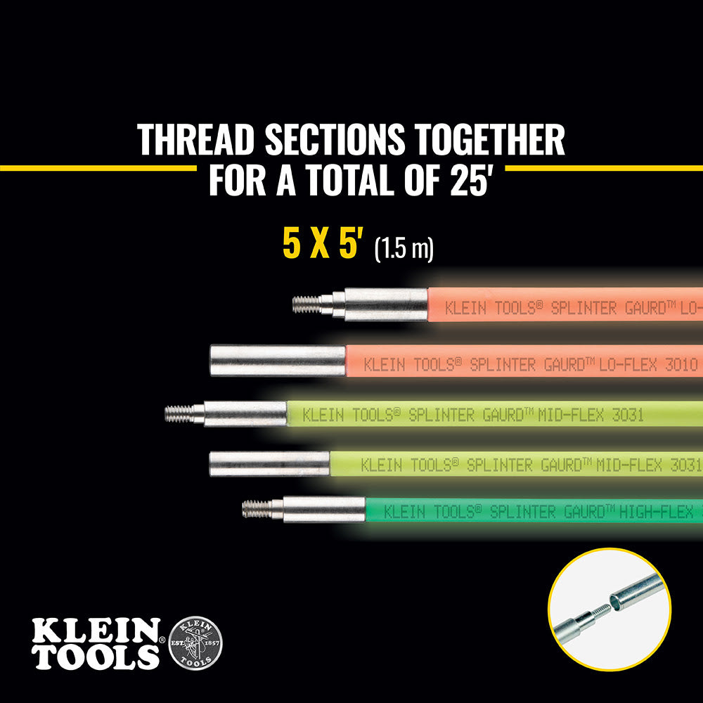 Klein 50254 Multi Flex Glow Rod Set, 25-Foot - 4