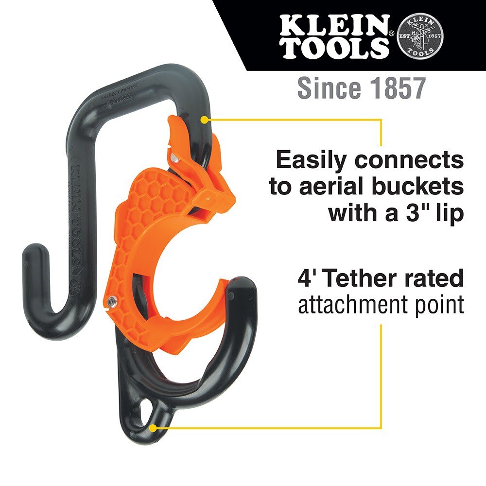 Klein 5144LG3 3-Inch Gated Bucket Hook - 2