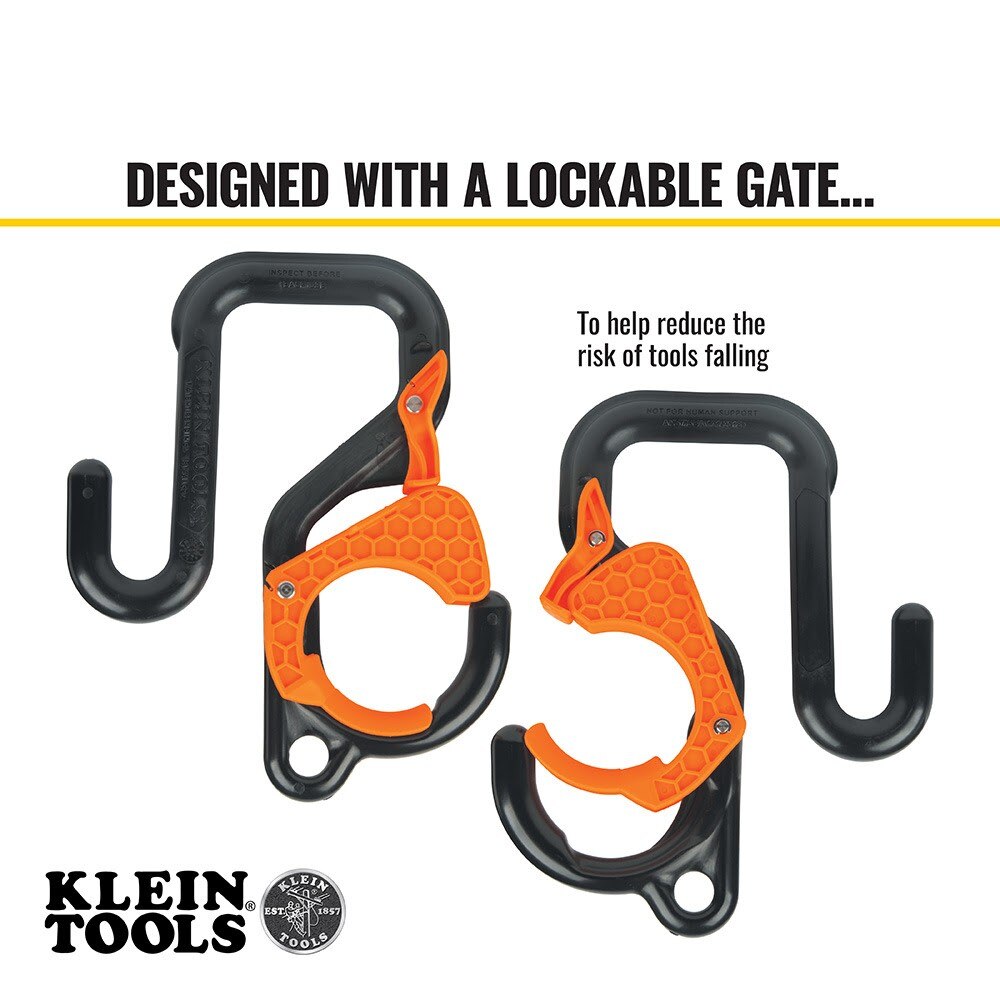 Klein 5144LG3 3-Inch Gated Bucket Hook - 5