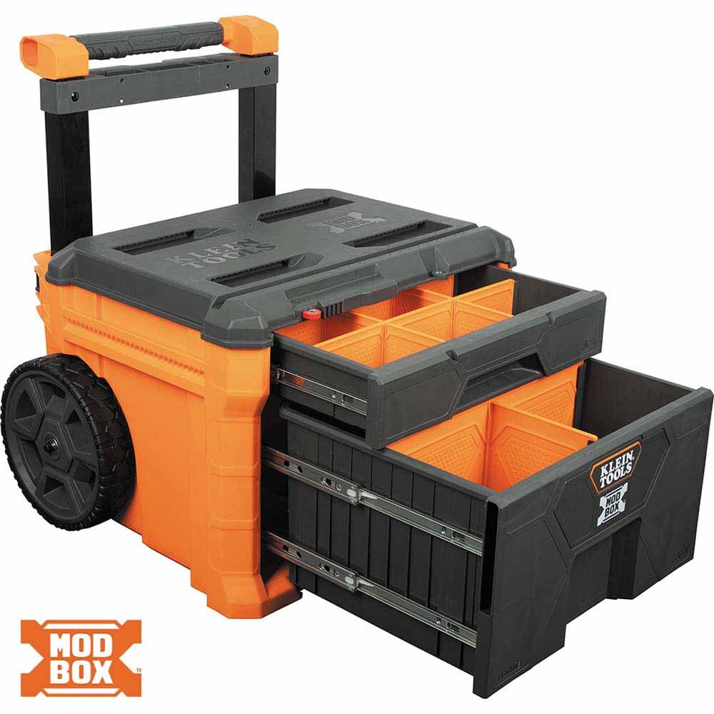 Klein 54801MB MODbox Two Drawer Rolling Tool Box