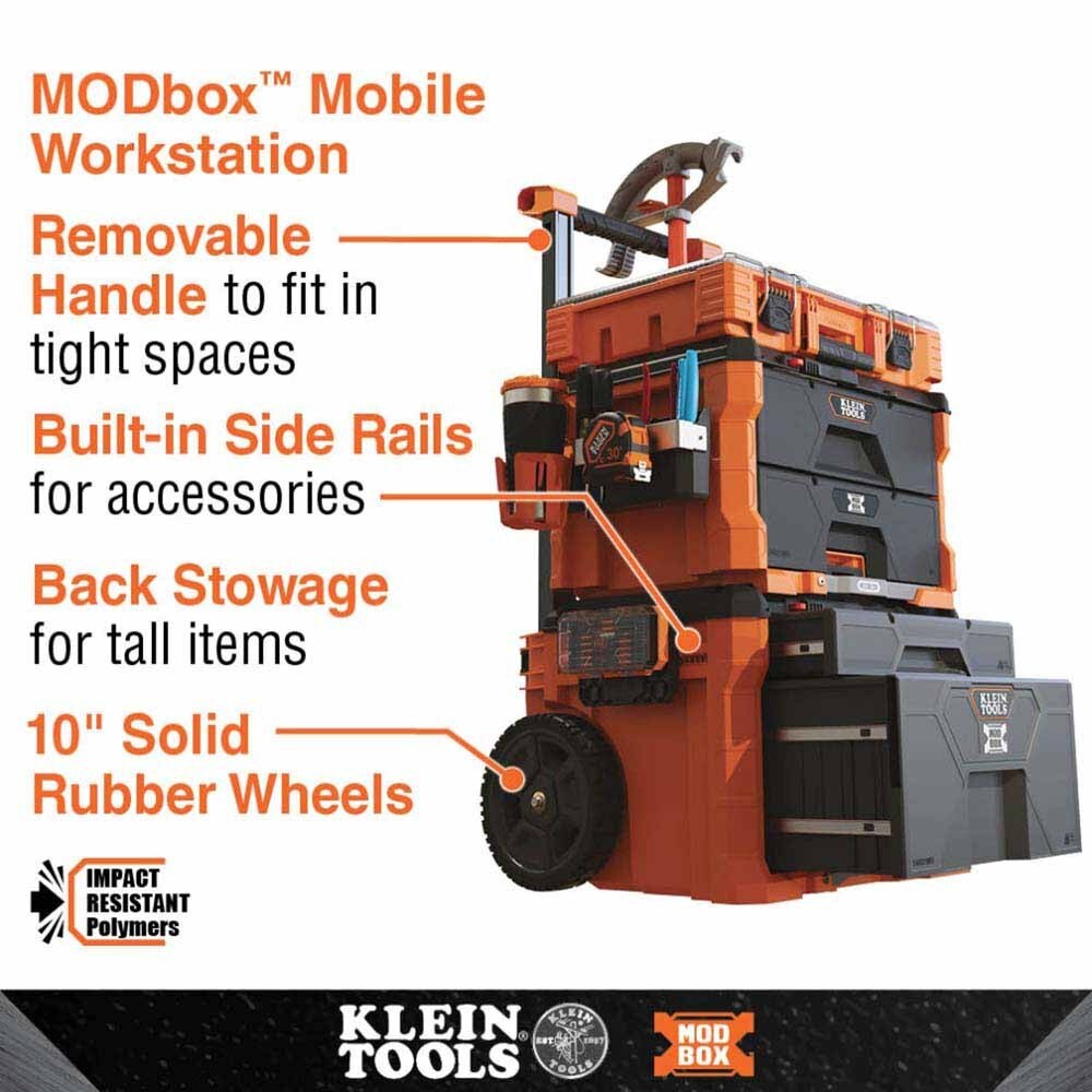Klein 54801MB MODbox Two Drawer Rolling Tool Box - 2