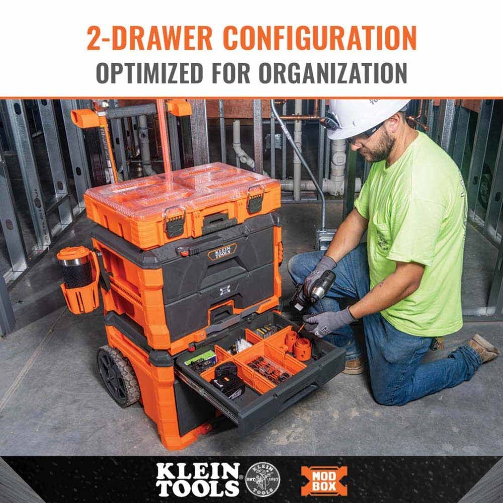 Klein 54801MB MODbox Two Drawer Rolling Tool Box - 4