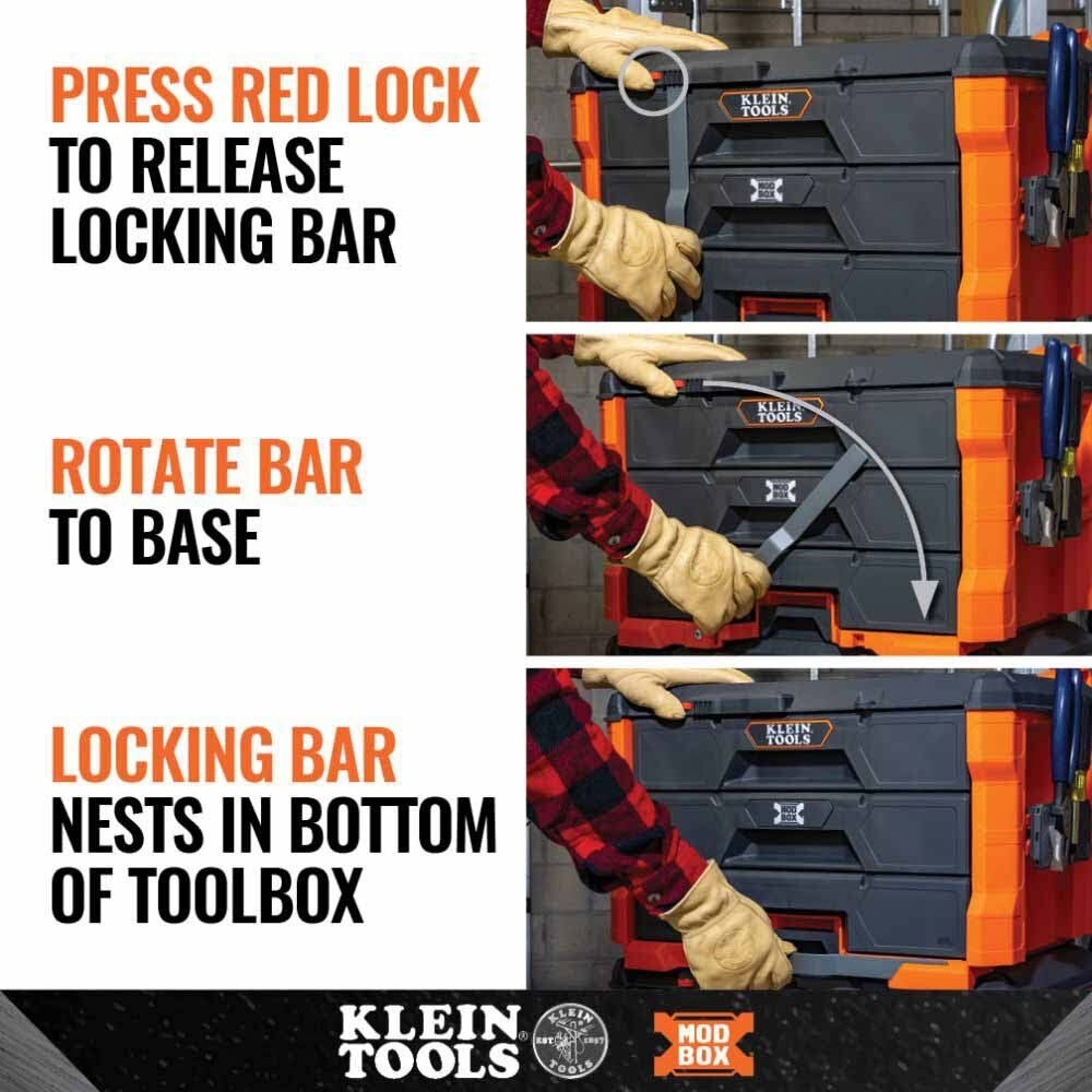 Klein 54823MB MODbox Three Drawer Toolbox - 4