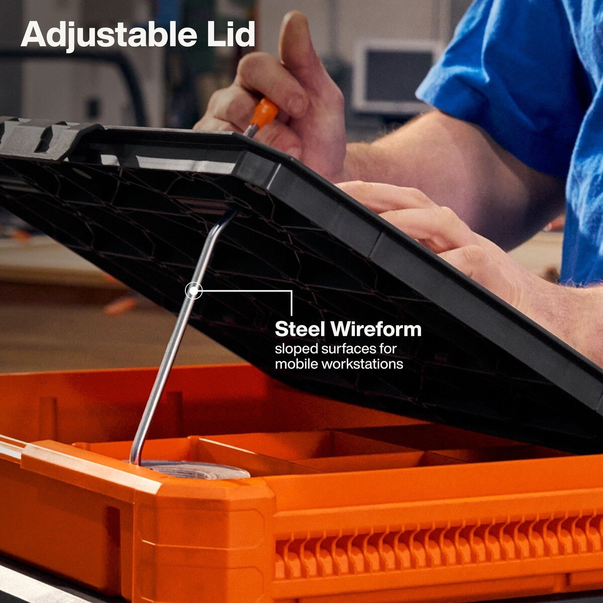 Klein Tools 54826MB MODbox Tray Work Top Stainless Steel Multi-Use Work Surface 22" x 15.5" - 5