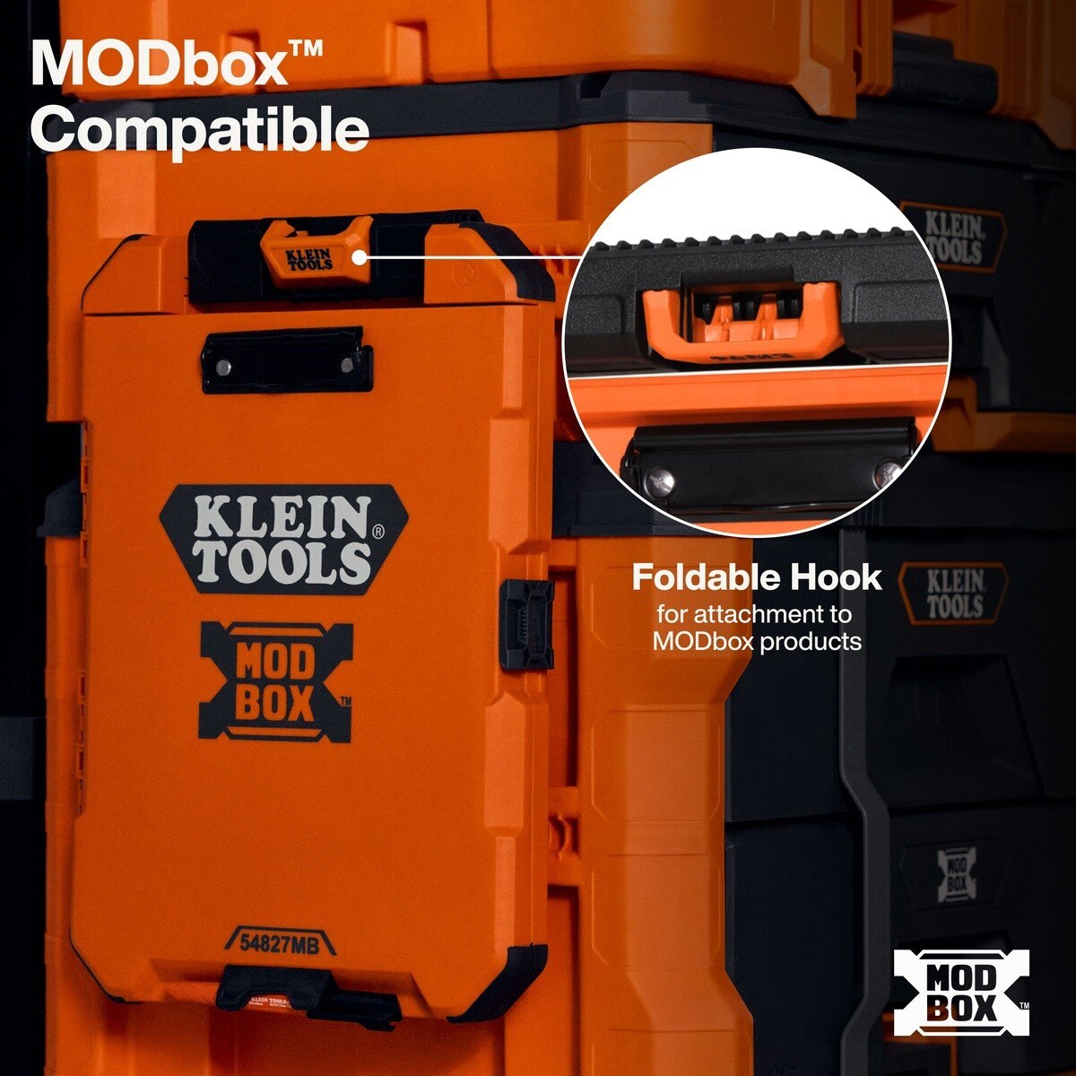 Klein Tools 54827MB MODbox Weather Resistant Clipboard with Storage Pouch 14.85" x 10.61" - 5