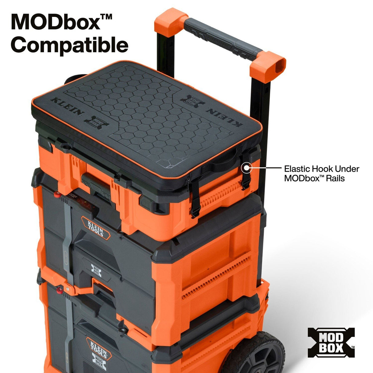Klein 54836MB MODbox Kneeling Pad and Seat for MODbox Mobile Workstation - 3