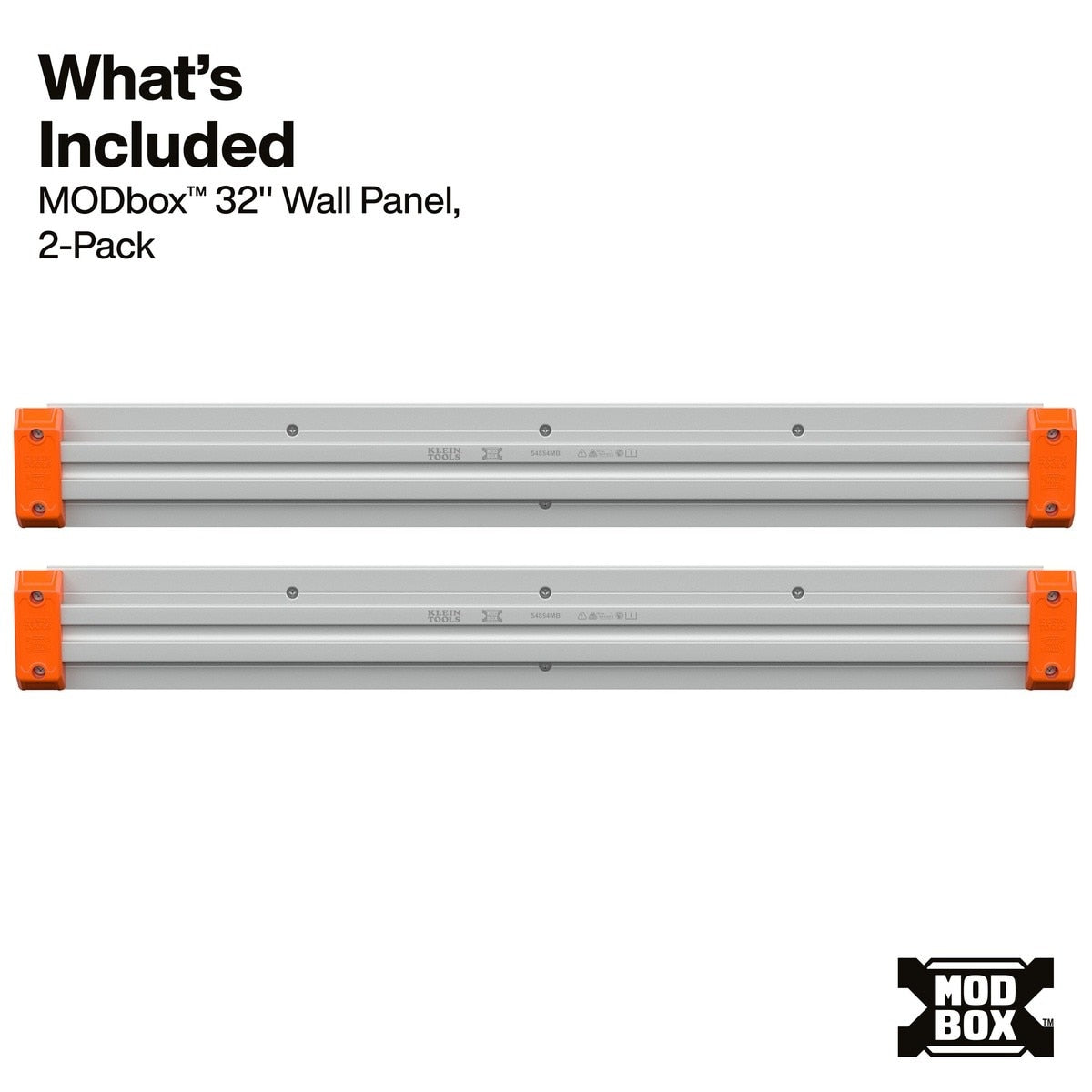 Klein Tools 54854MB MODbox 32" Wall System Panel for Modular Tool Storage (2 Pack) - 2