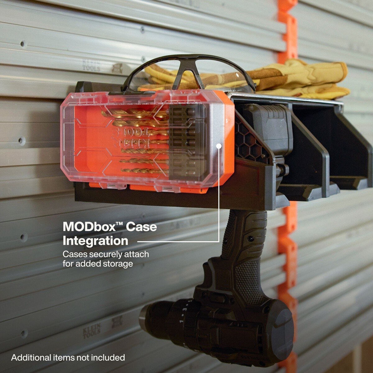 Klein Tools 54867MB MODbox Wall System Power Tool Dock for Wall Storage 11.66" x 10.33" x 5.44" - 5