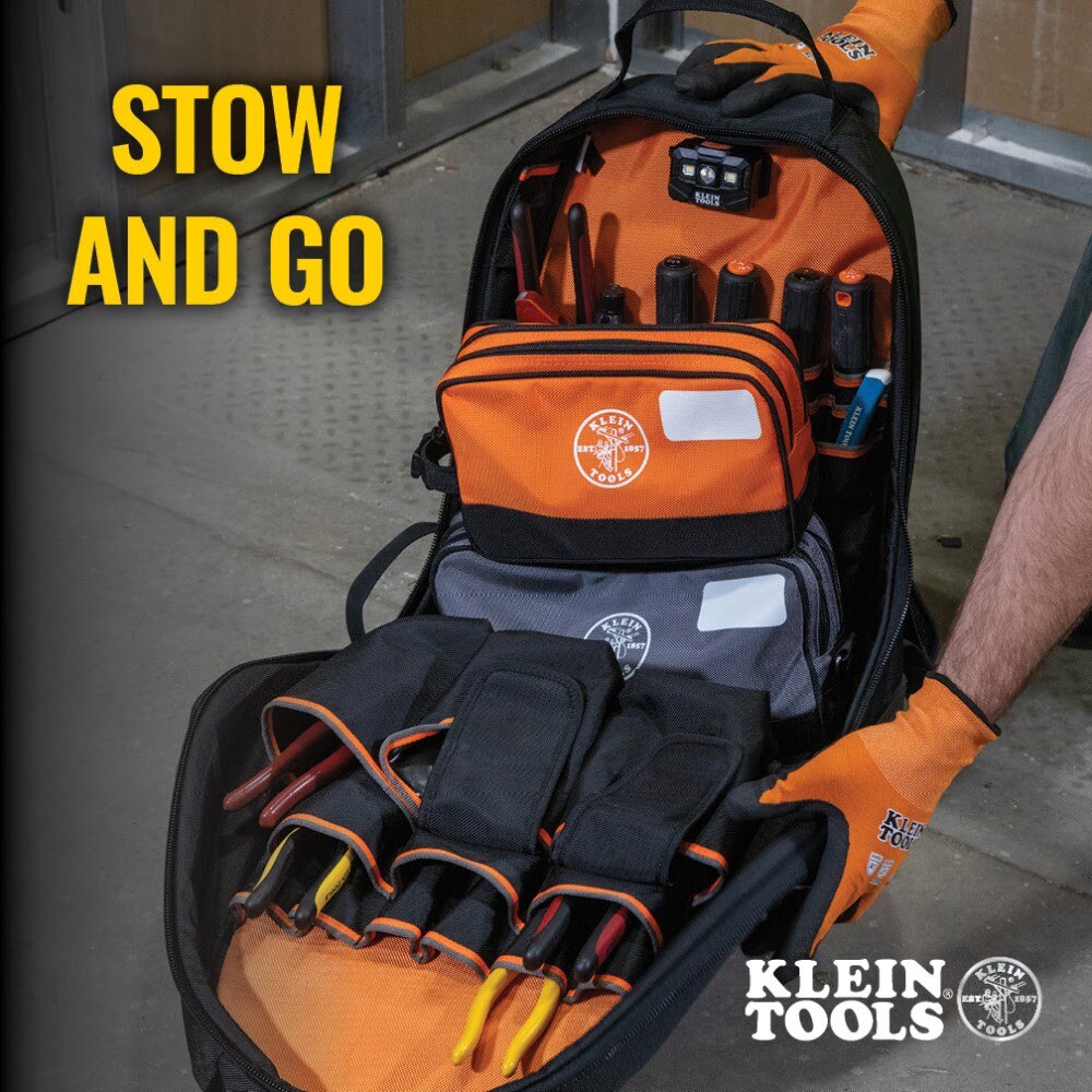 Klein 55579 Double Zipper Tool Bag, 2-Pack - 5
