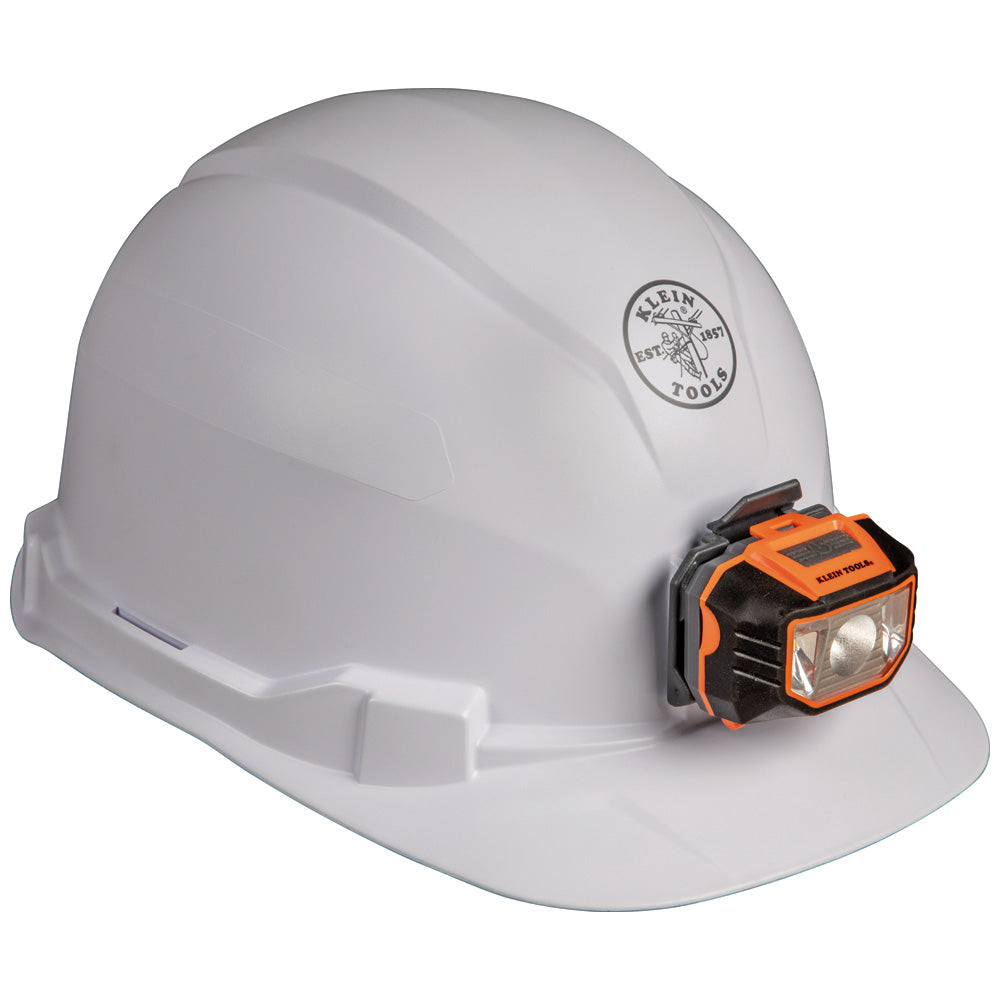 Klein 60107 Hard Hat, Non-vented, Cap Style with Headlamp - 2