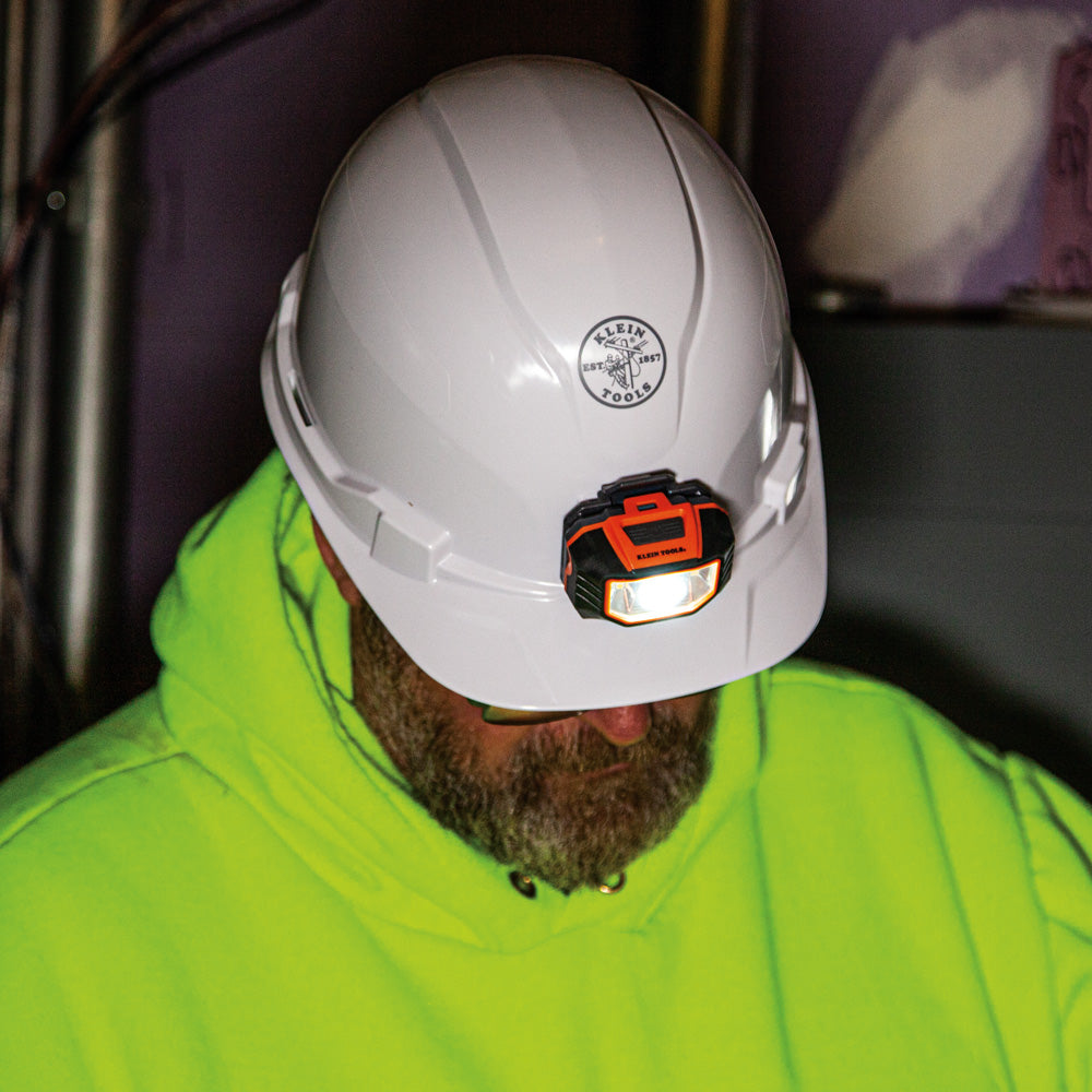 Klein 60107 Hard Hat, Non-vented, Cap Style with Headlamp - 7