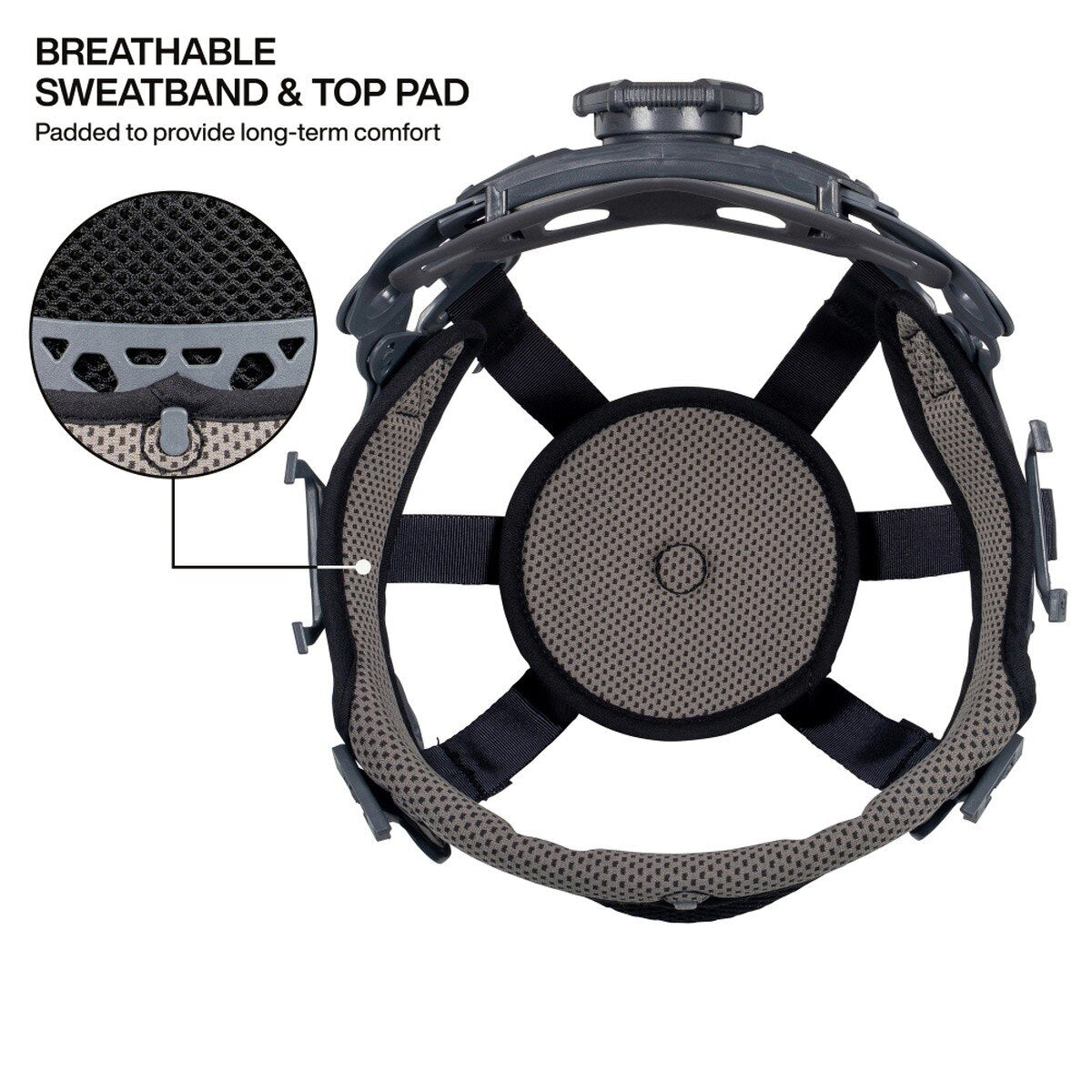 Klein Tools 60406T2RL Type 2 Non-Vented Full Brim Hard Hat with 300 Lumen Rechargeable Headlamp, White - 5