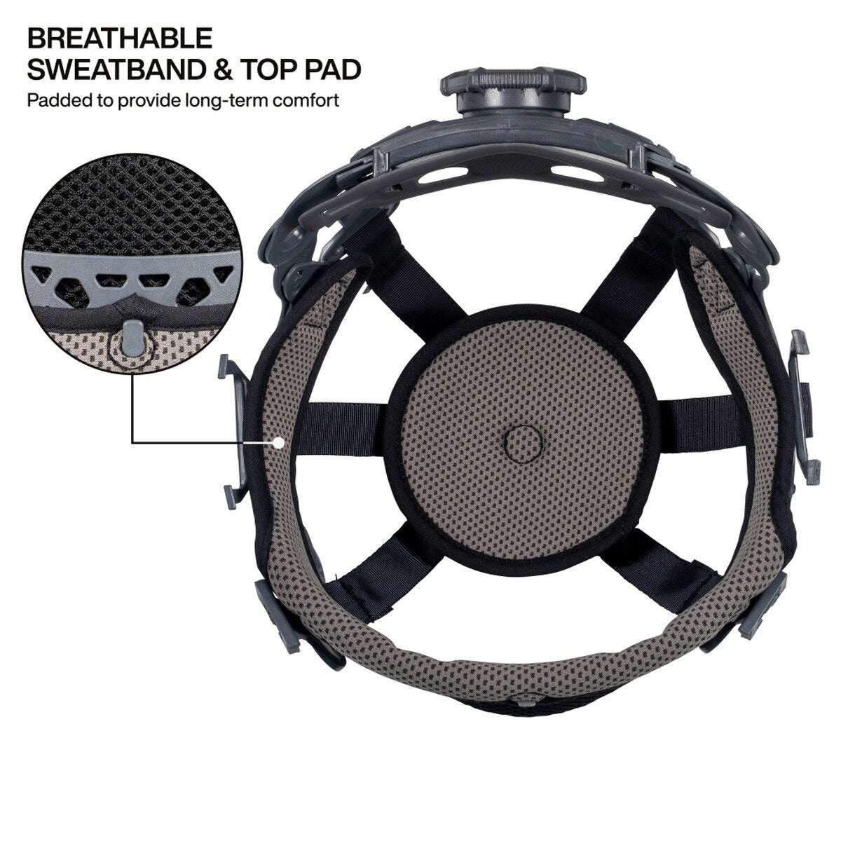 Klein Tools 60407T2RL Type 2 Vented Full Brim Hard Hat with Rechargeable Headlamp, White - 7