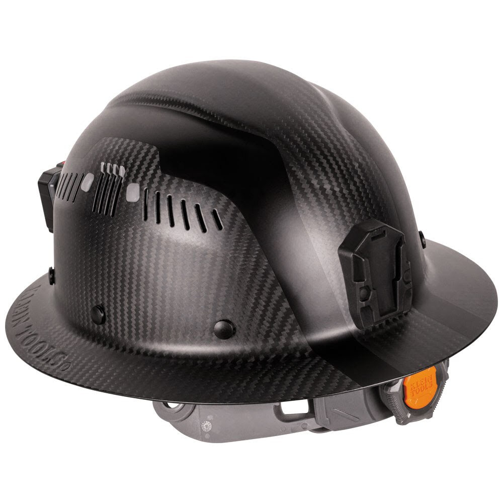 Klein 60512 Klein Carbon Fiber Full Brim Hard Hat with Headlamp, Titan - 7