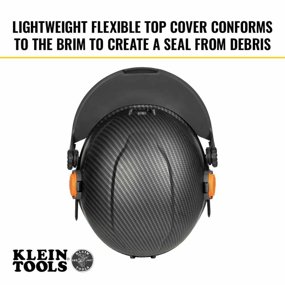 Klein Tools 60531 Replacement Face Shield Lens, Full Brim Hard Hat, Gray Tint - 3