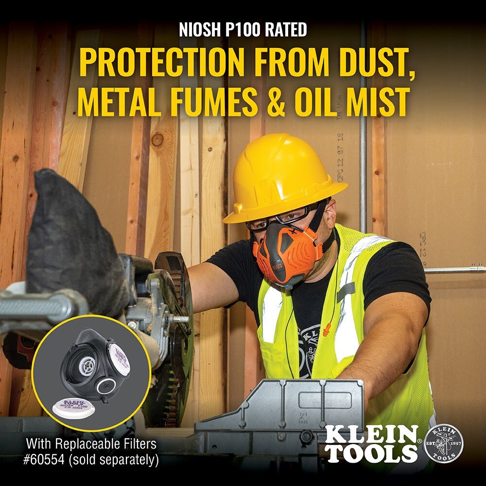 Klein 60552 P100 Half-Mask Respirator, M/L - 10