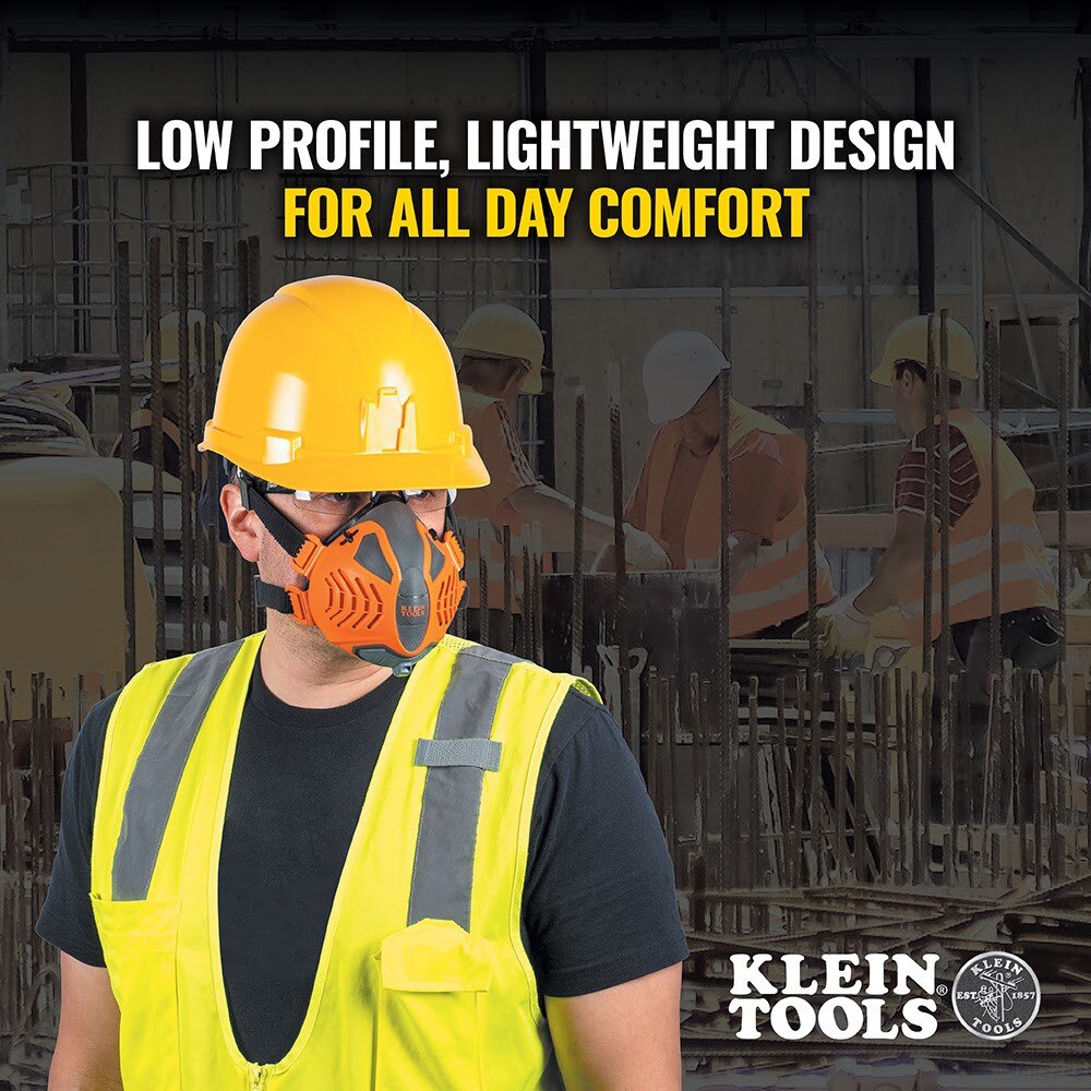 Klein 60552 P100 Half-Mask Respirator, M/L - 11