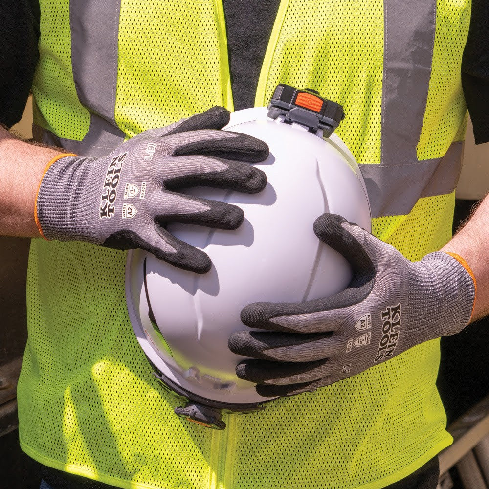 Klein 60585 Knit Dipped Gloves, Cut Level A2, Touchscreen, Large, 2-Pair - 5