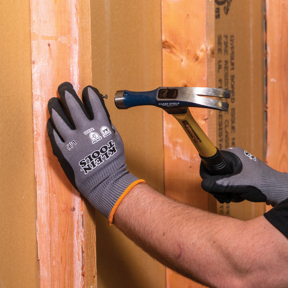 Klein 60587 Knit Dipped Gloves, Cut Level A4, Touchscreen, Small, 2-Pair - 10