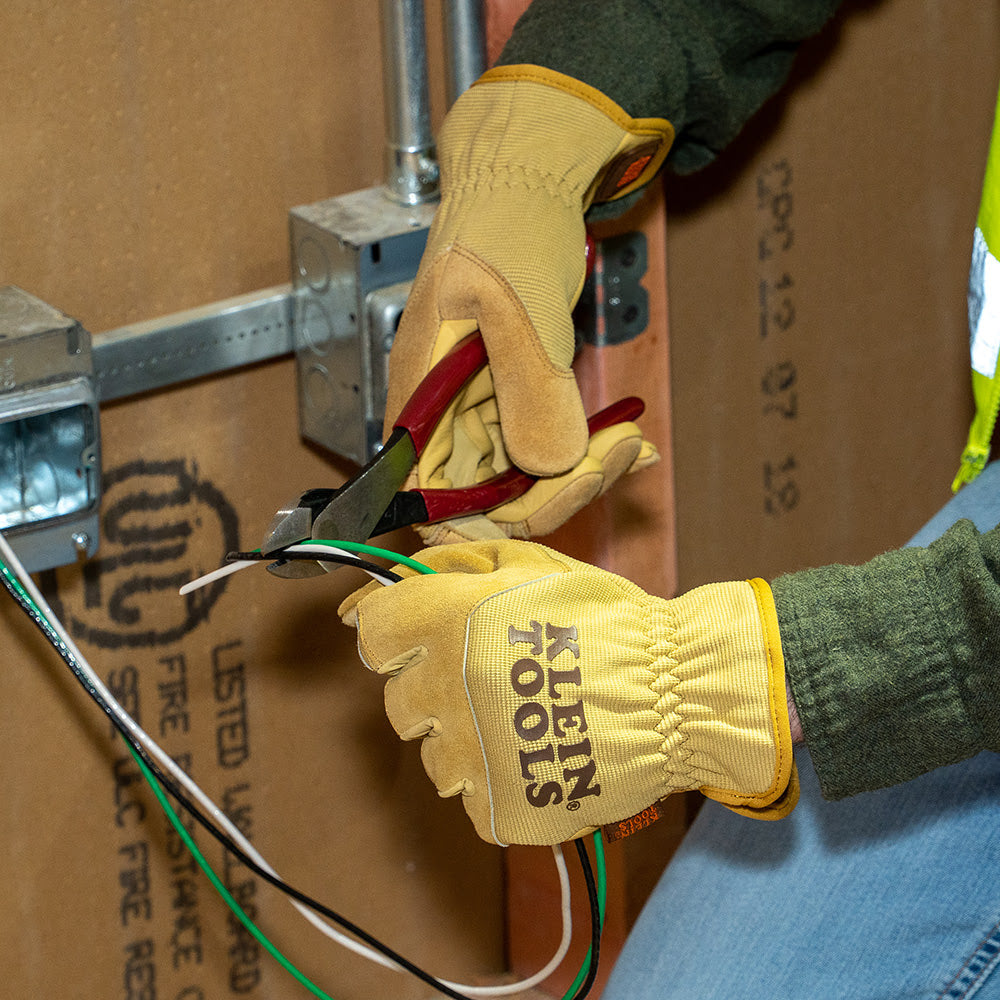 Klein 60606 Leather All Purpose Gloves, Small - 8