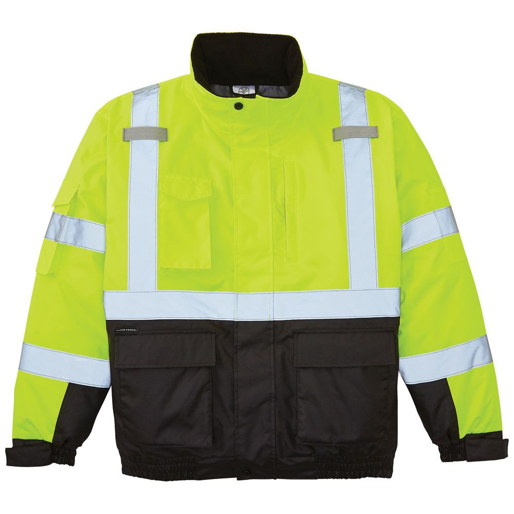 Klein 60612 High-Visibility Winter Bomber Jacket, 3XL - 4