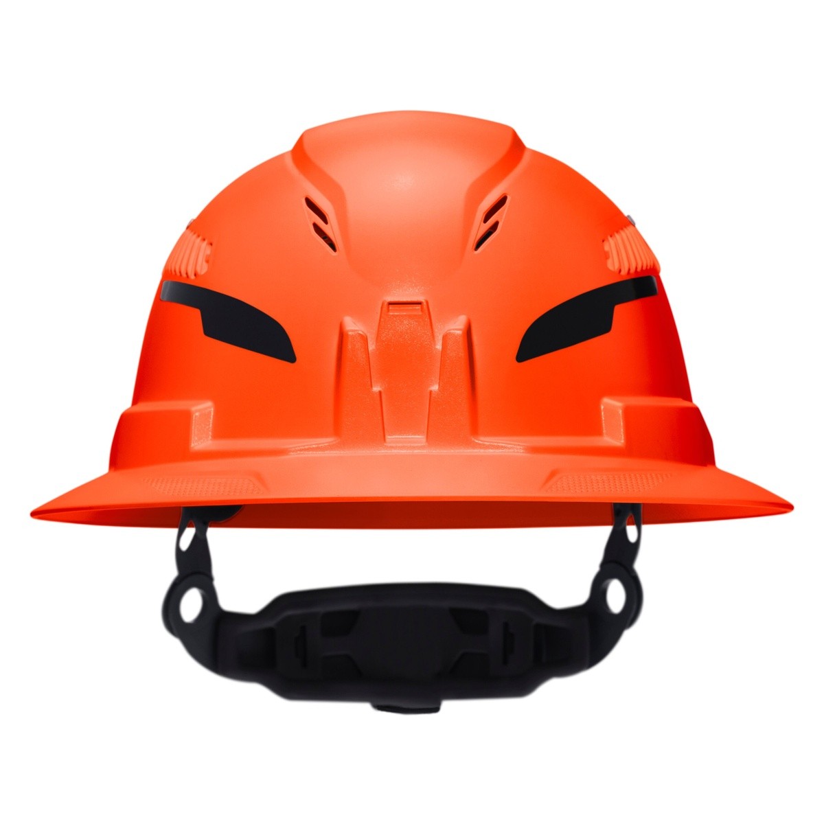 Klein Tools 60861T2 Class C Type 2 Vented Full Brim Hard Hat with Chin Strap Orange