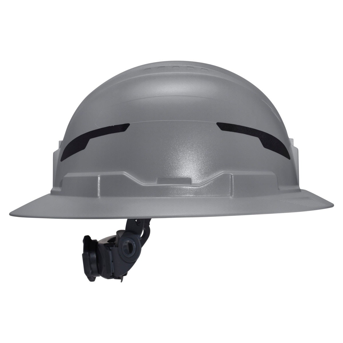 Klein Tools 60863T2 Class E Type 2 Non Vented Full Brim Hard Hat with Strap Gray - 9