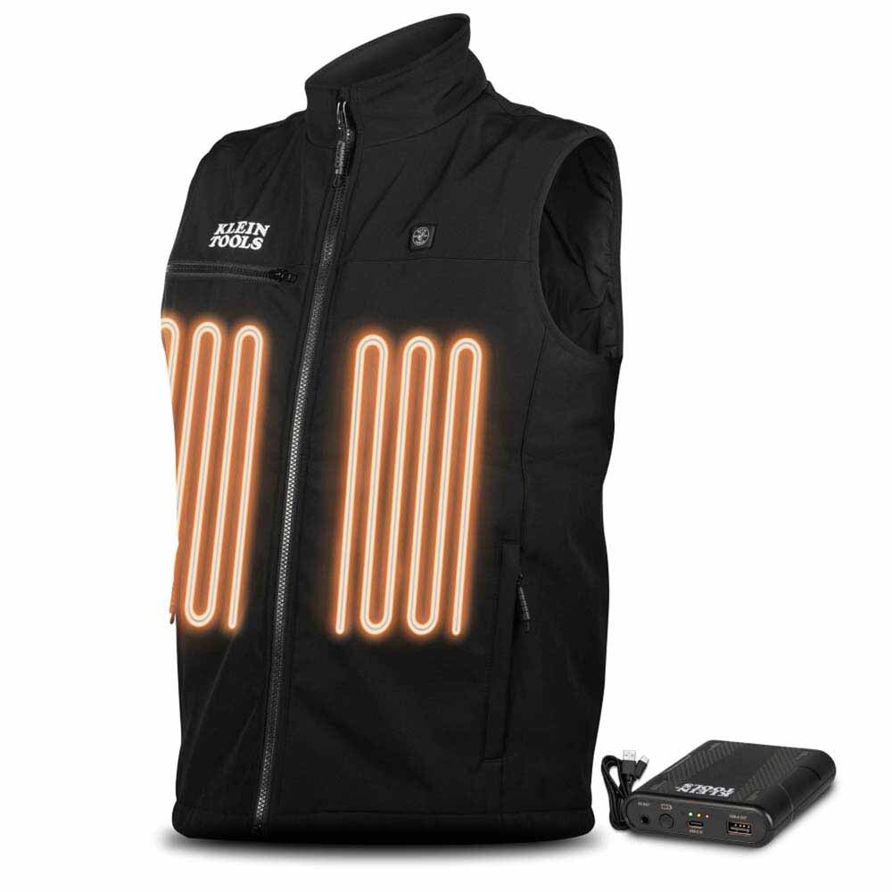 Klein 60953 Heated Base Layer Vest, Medium