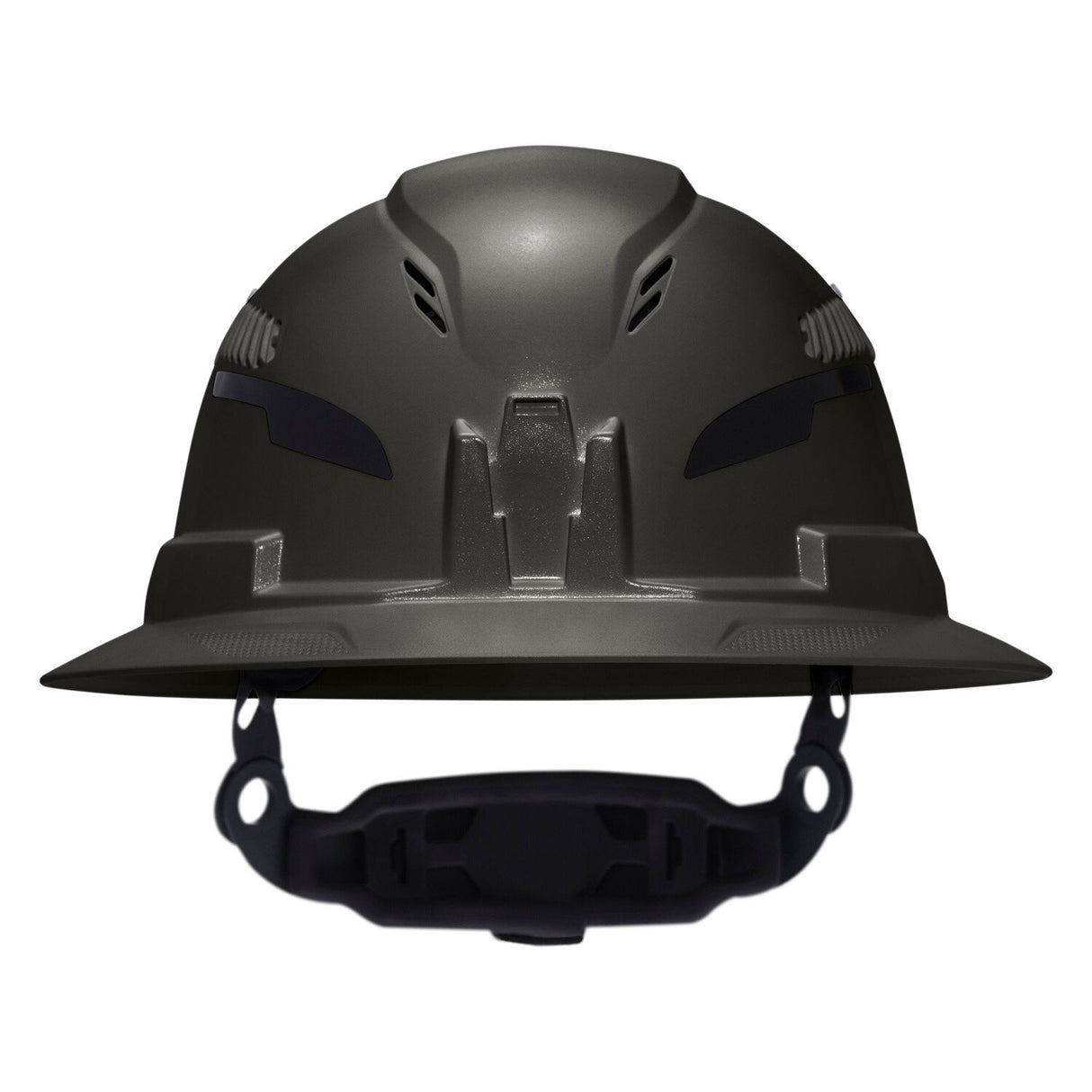 Klein 60961T2 Class C Type 2 Vented Full Brim Hard Hat with Chin Strap Black