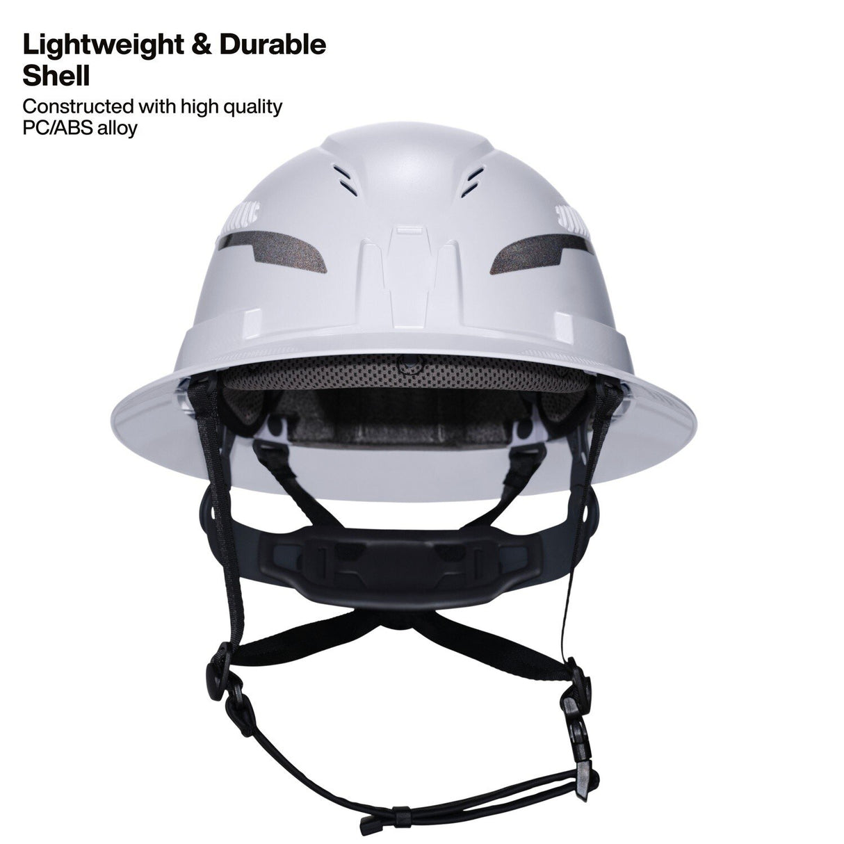 Klein 60961T2 Class C Type 2 Vented Full Brim Hard Hat with Chin Strap Black - 7